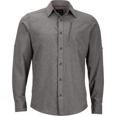 Top Marmot Boreas Manga Larga Hombre Gris - Chile QRS601875